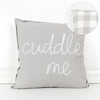 20" Square "Cuddle Me" Cotton Canvas Pillow