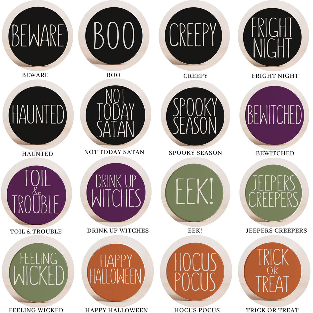 Ceramic Halloween Coasters — Select Your Pack & Style