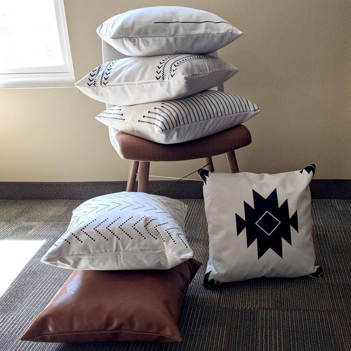 18" Square Amber & Farm Decorative Pillow and/or Cases Set — Select Your Design