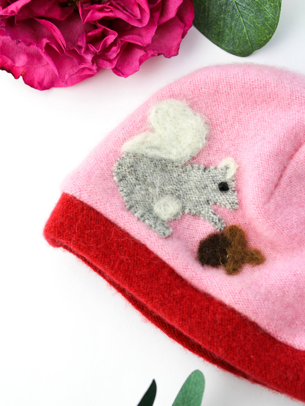 Squirrel Cashmere Hat - Newborn — Select Your Color