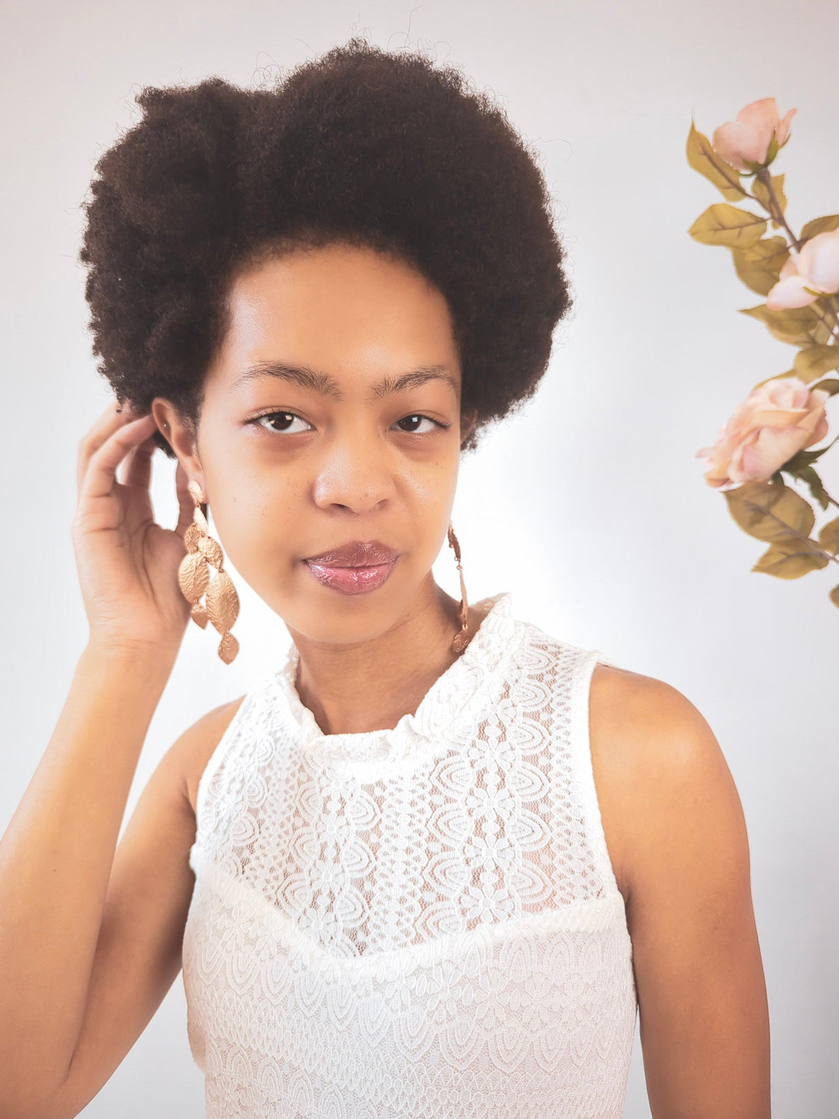 Cascading Leaf Statement Earrings — Select Your Color
