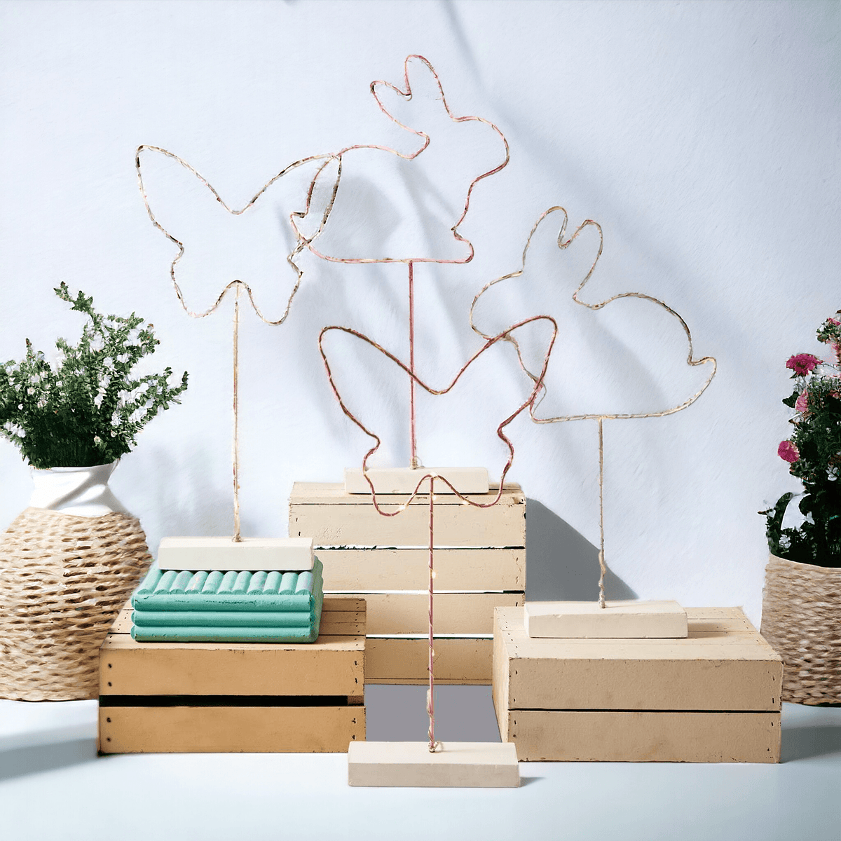 LED Light Up Spring & Easter Silhouette Decor — Select Your Color & Shape