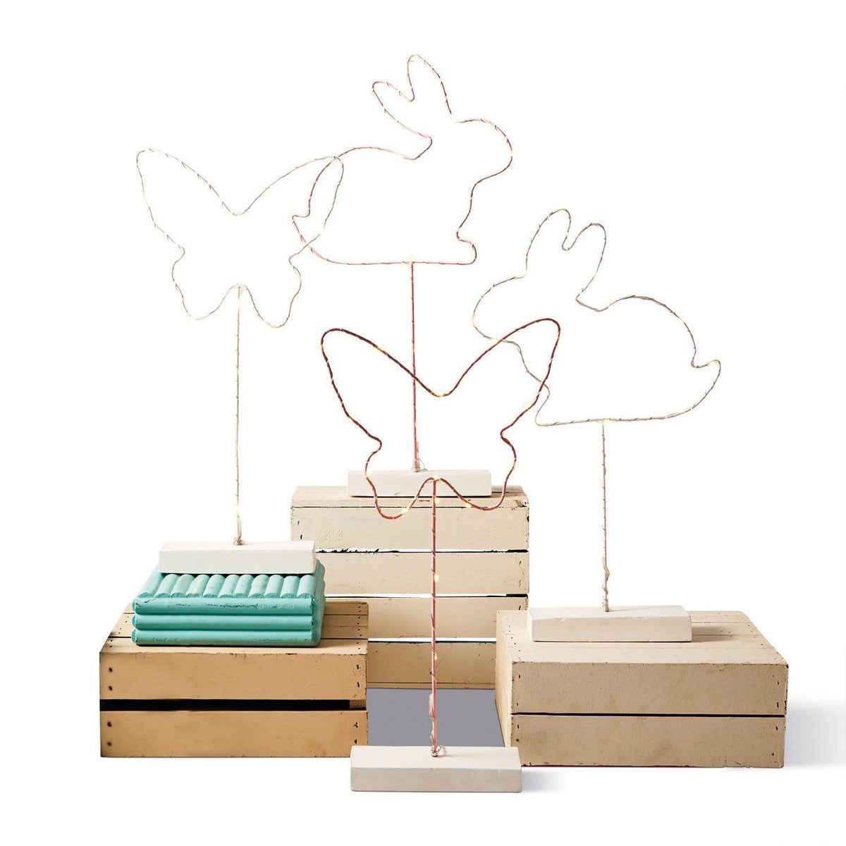 LED Light Up Spring & Easter Silhouette Decor — Select Your Color & Shape