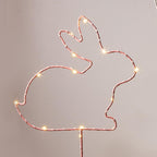 LED Light Up Spring & Easter Silhouette Decor — Select Your Color & Shape