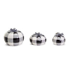 Hand Painted Buffalo Check Pumpkin — Select Your Size