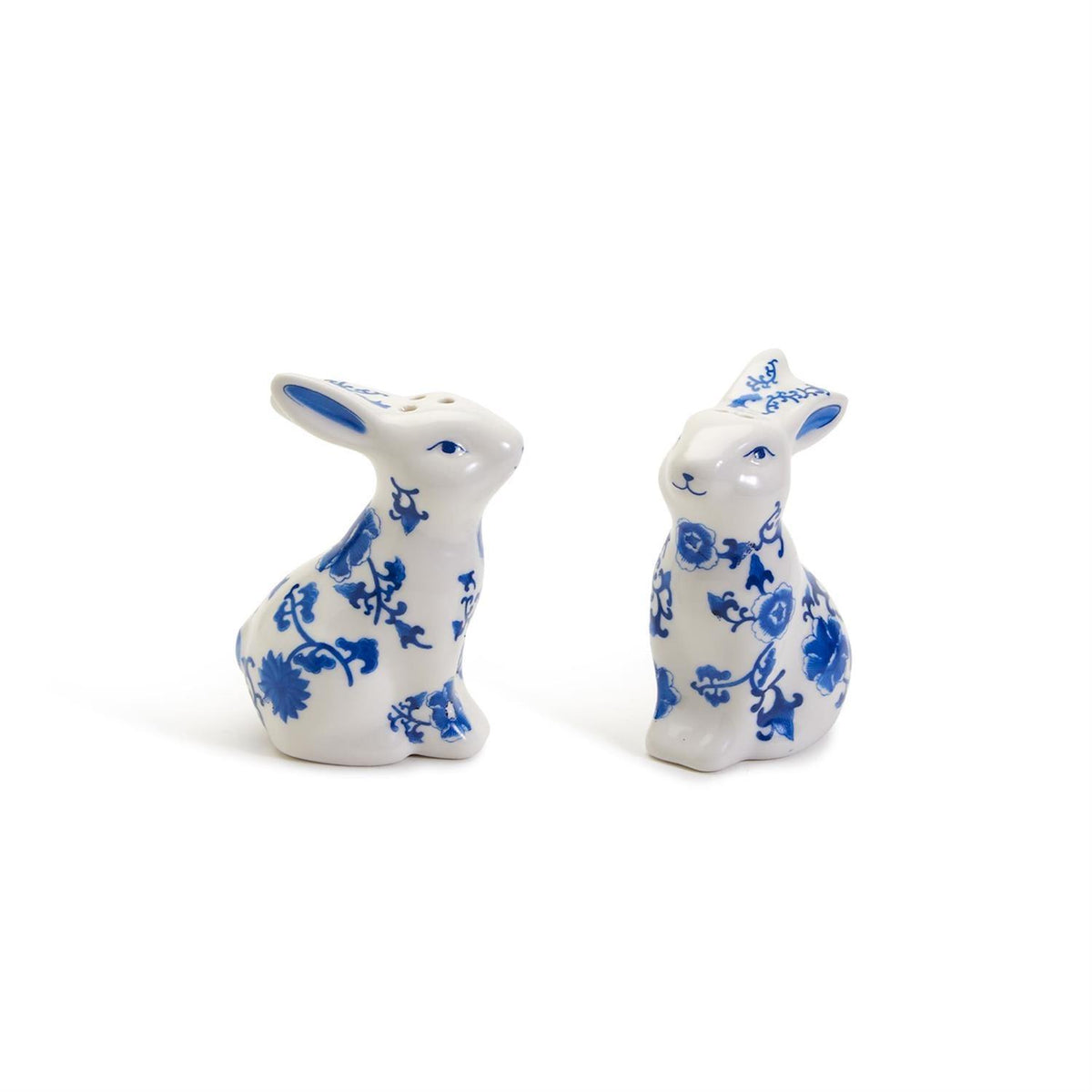 Hand Painted Blue Bunny Salt & Pepper Shakers