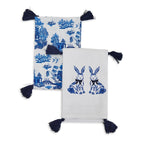 Chinoiserie Bunny Dish Towel