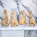 Resin Basket Weave Bunny — Select Your Color
