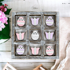 Handcrafted Easter & Spring Tic Tac Toe Game — Select Your Size