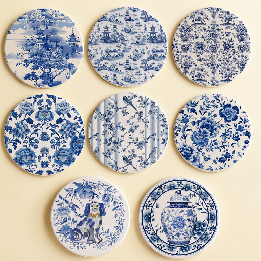Chinoiserie Coasters — Select Your Style & Quantity
