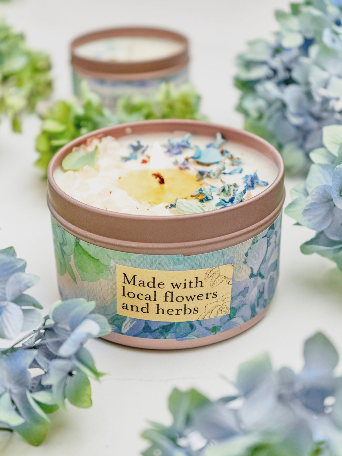 BY THE SEA Hydrangea Sea Salt Candle — Select Your Size