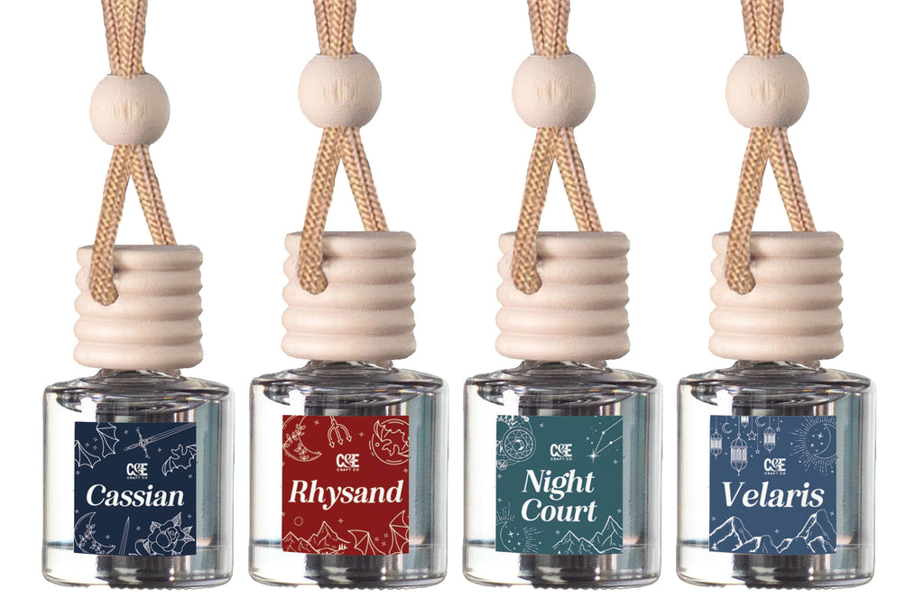 Four-Pack Hanging Refillable Car Freshener Diffusers Bundle — Choose Your Scent Pack