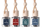 Four-Pack Hanging Refillable Car Freshener Diffusers Bundle — Choose Your Scent Pack