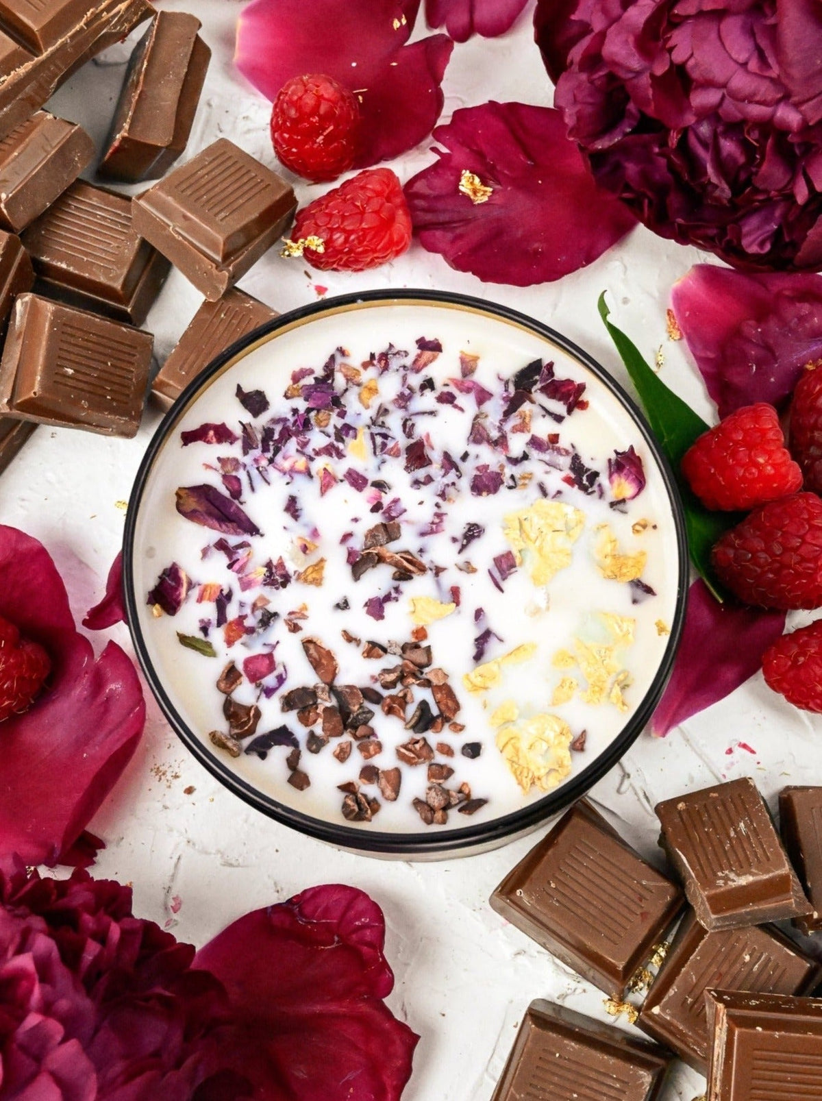 COCOA LUXE Chocolate Raspberry Candle — Select Your Size