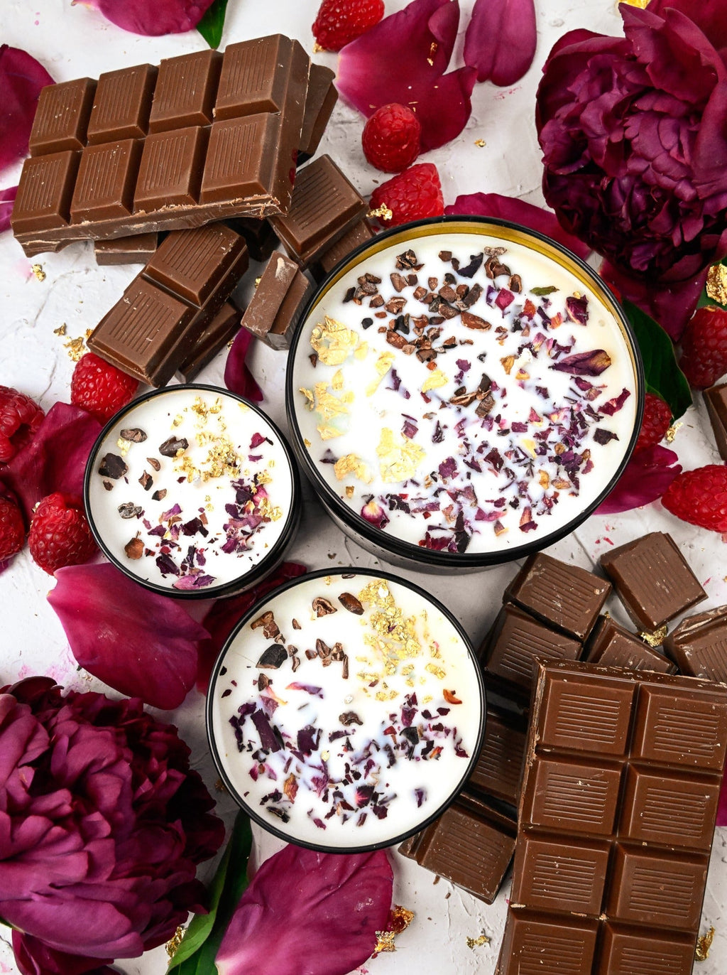 COCOA LUXE Chocolate Raspberry Candle — Select Your Size