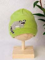 Raccoon Cashmere Hat - Child — Select Your Color