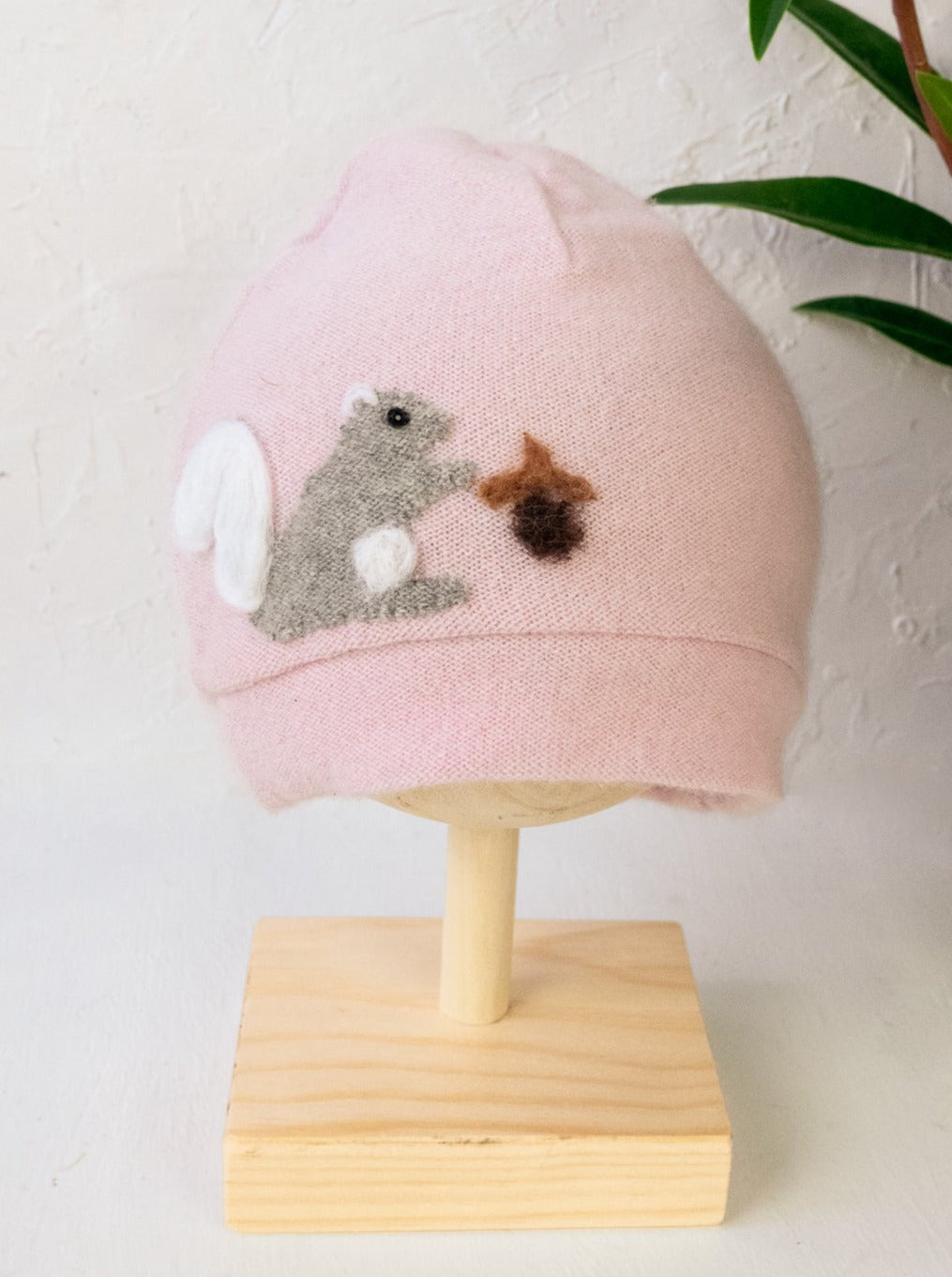 Squirrel Cashmere Hat - Baby — Select Your Color