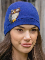 Owl Cashmere Hat - Adult/Big Kid — Select Your Color