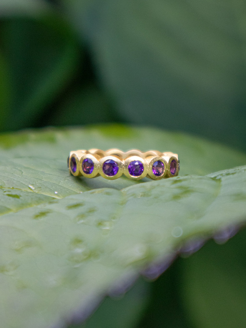 Aria Infinity Band Ring — Select Your Gemstone & Size