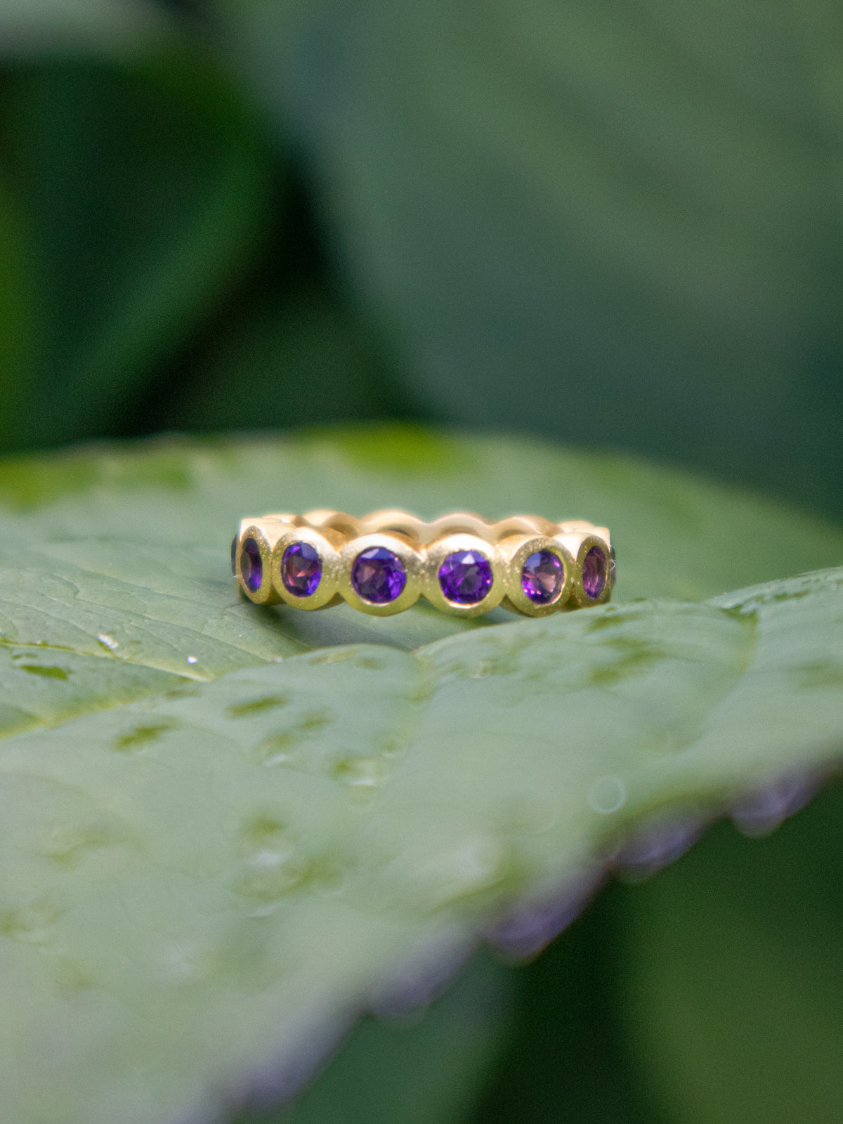 Aria Infinity Band Ring — Select Your Gemstone & Size