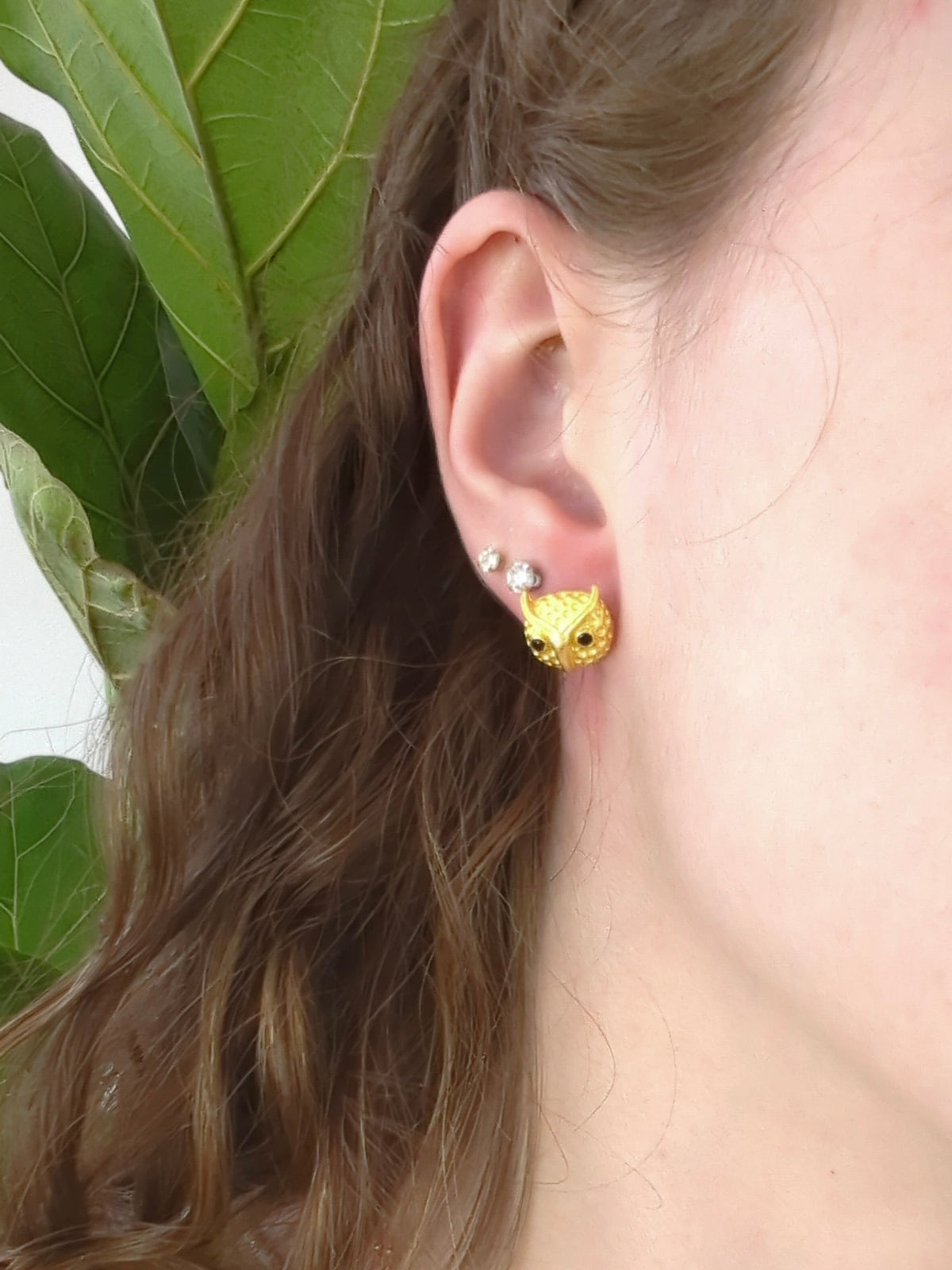 Azia Owl Stud Earrings — Select Your Color