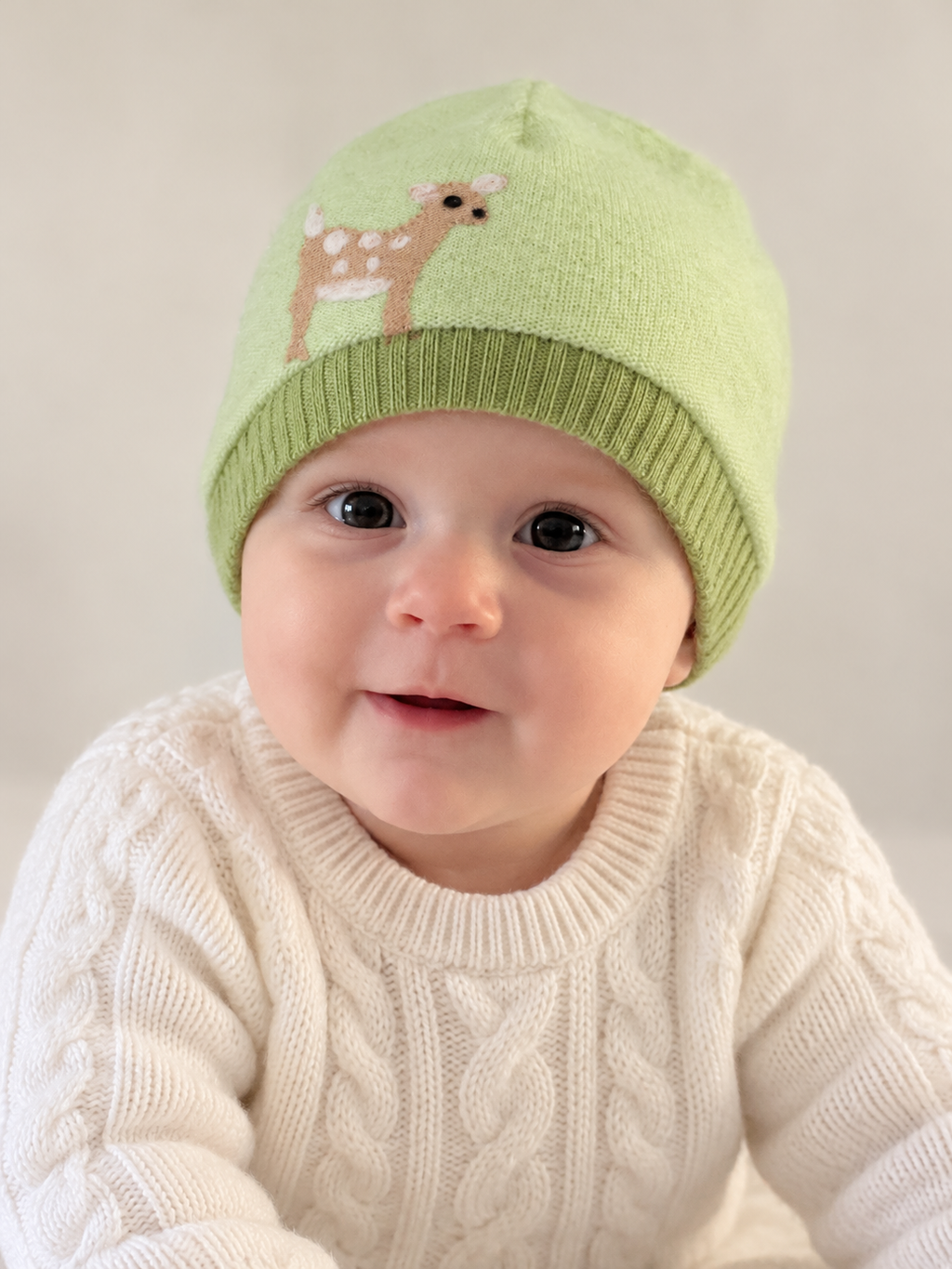 Fawn Cashmere Hat - Baby — Select Your Color