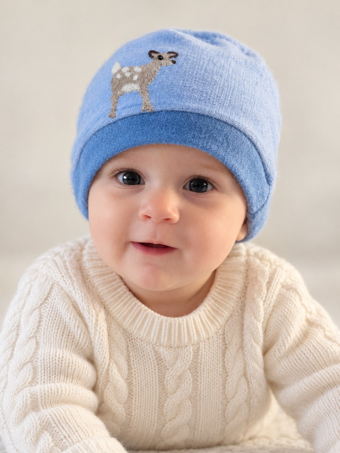 Fawn Cashmere Hat - Baby — Select Your Color