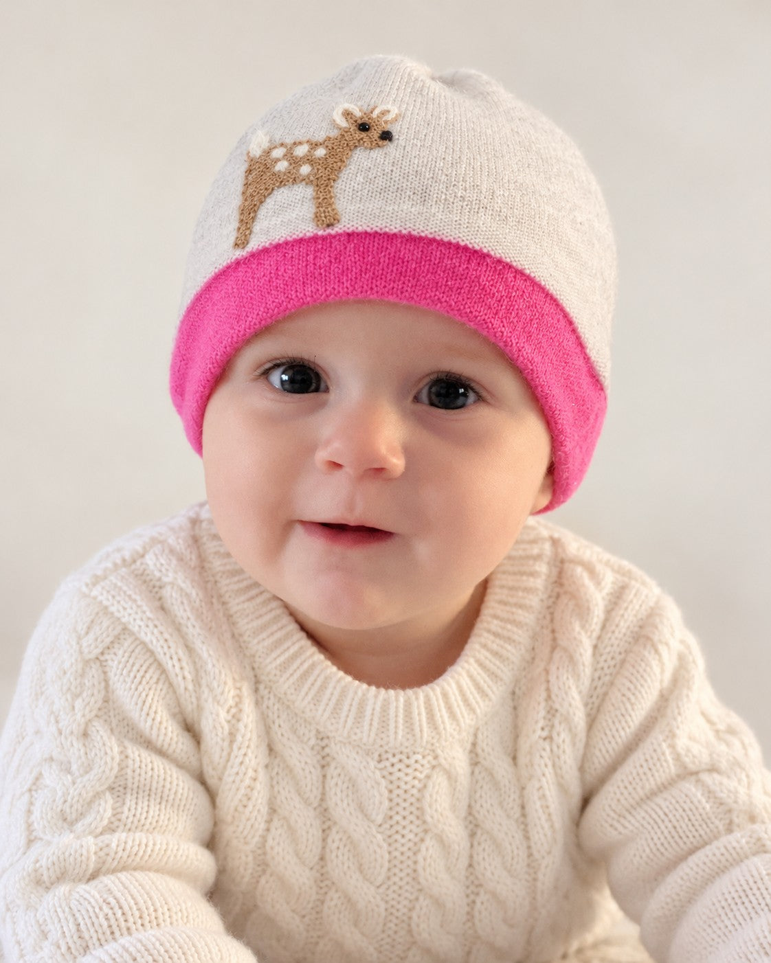 Fawn Cashmere Hat - Baby — Select Your Color