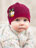 Owl Cashmere Hat - Baby — Select Your Color
