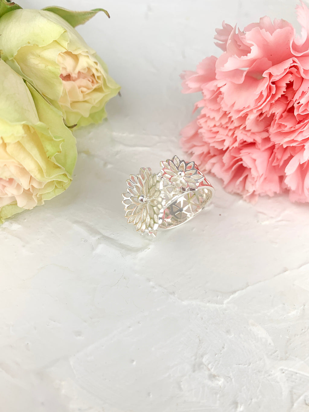 Big Bouquet Filigree Ring — Select Your Color & Size