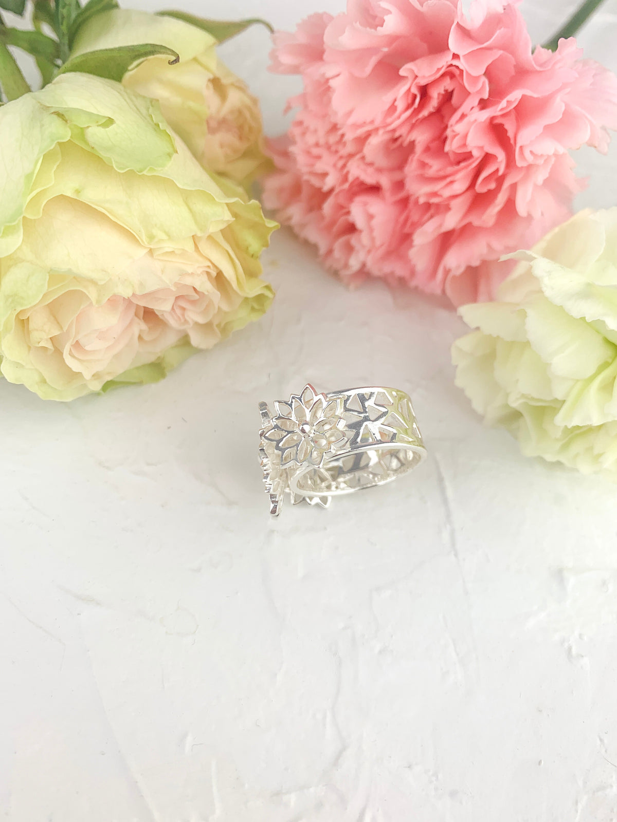 Big Bouquet Filigree Ring — Select Your Color & Size