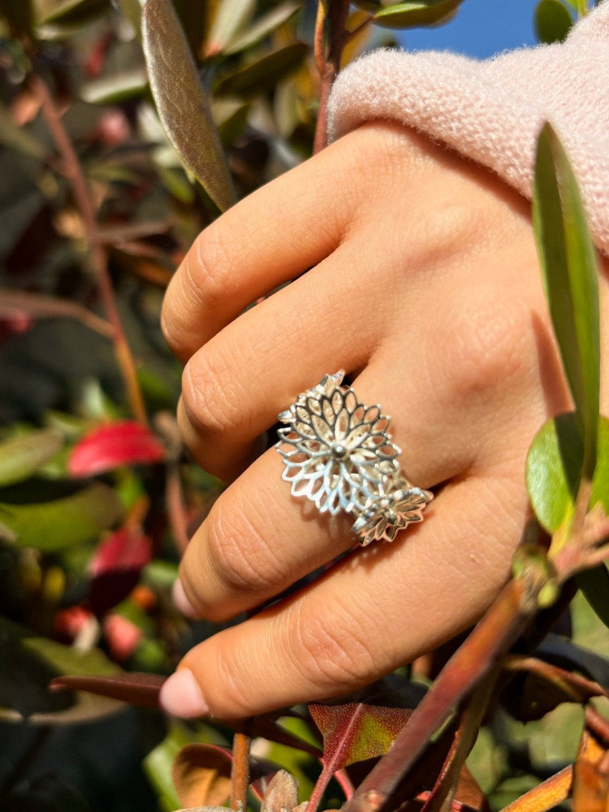 Big Bouquet Filigree Ring — Select Your Color & Size