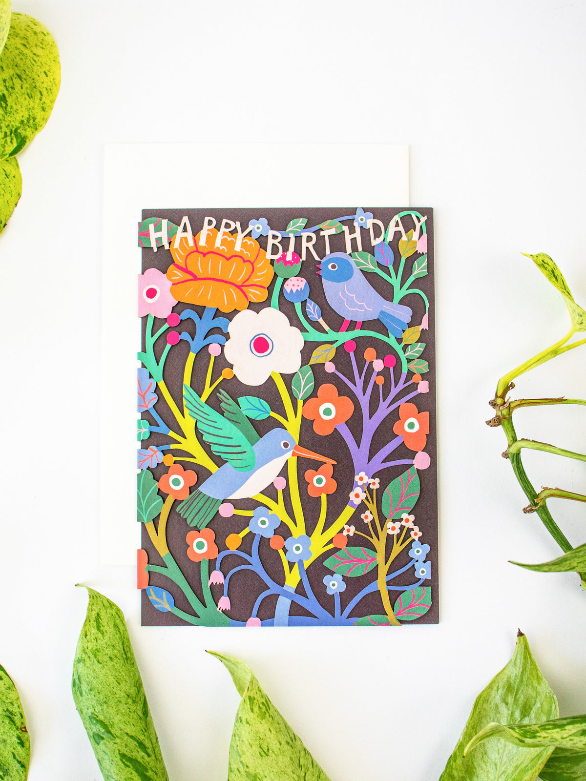Birdsong Lasercut Birthday Card