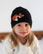 Sleeping Fox Cashmere Hat - Child — Select Your Color