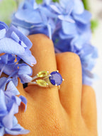 The Bloom Ring - Silver — Select Your Gemstone & Size