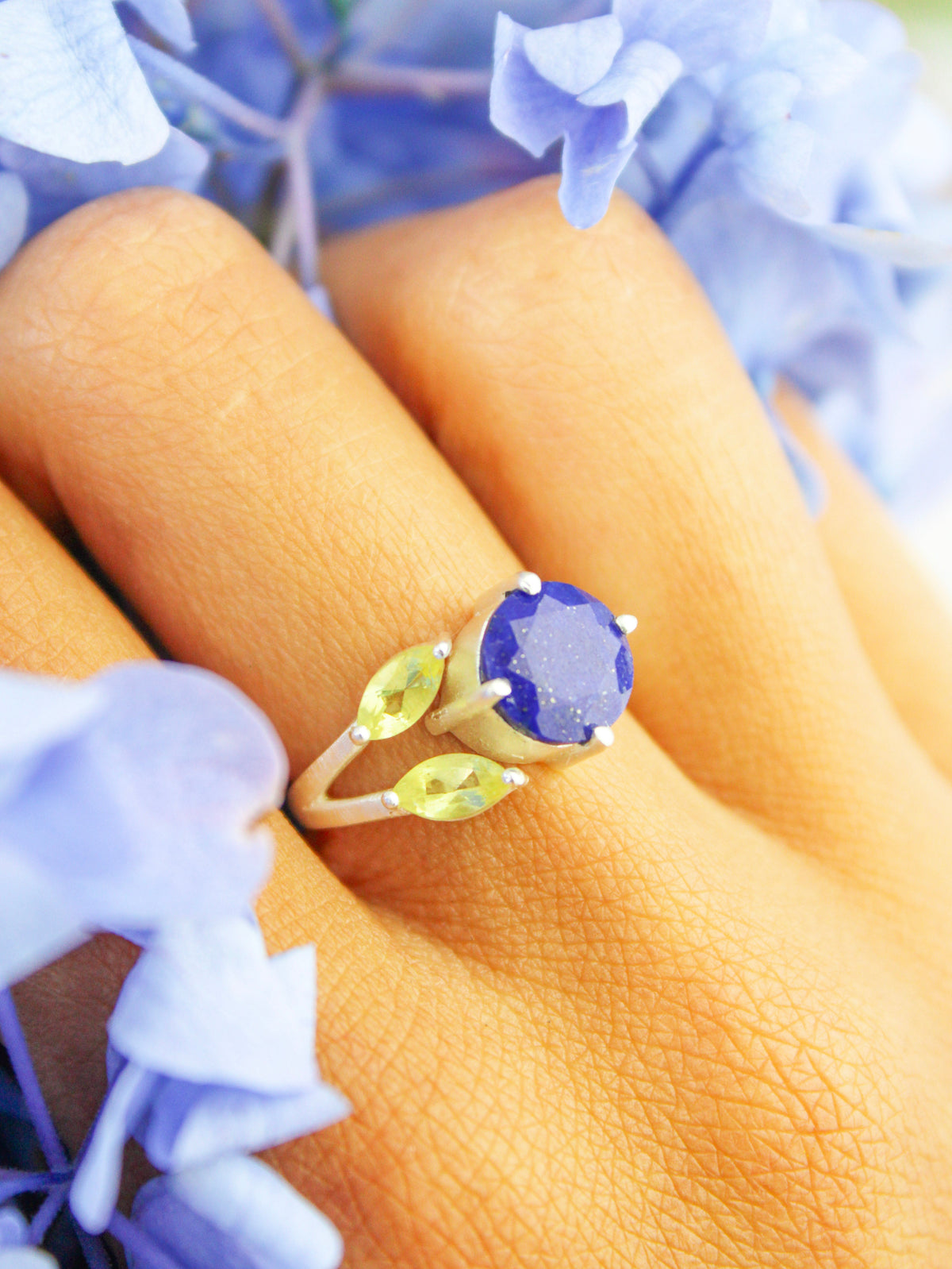 The Bloom Ring - Silver — Select Your Gemstone & Size