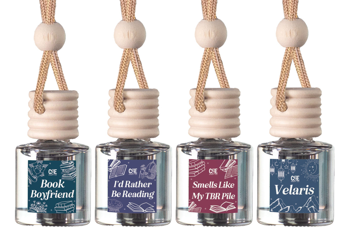 Four-Pack Hanging Refillable Car Freshener Diffusers Bundle — Choose Your Scent Pack