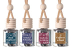 Four-Pack Hanging Refillable Car Freshener Diffusers Bundle — Choose Your Scent Pack