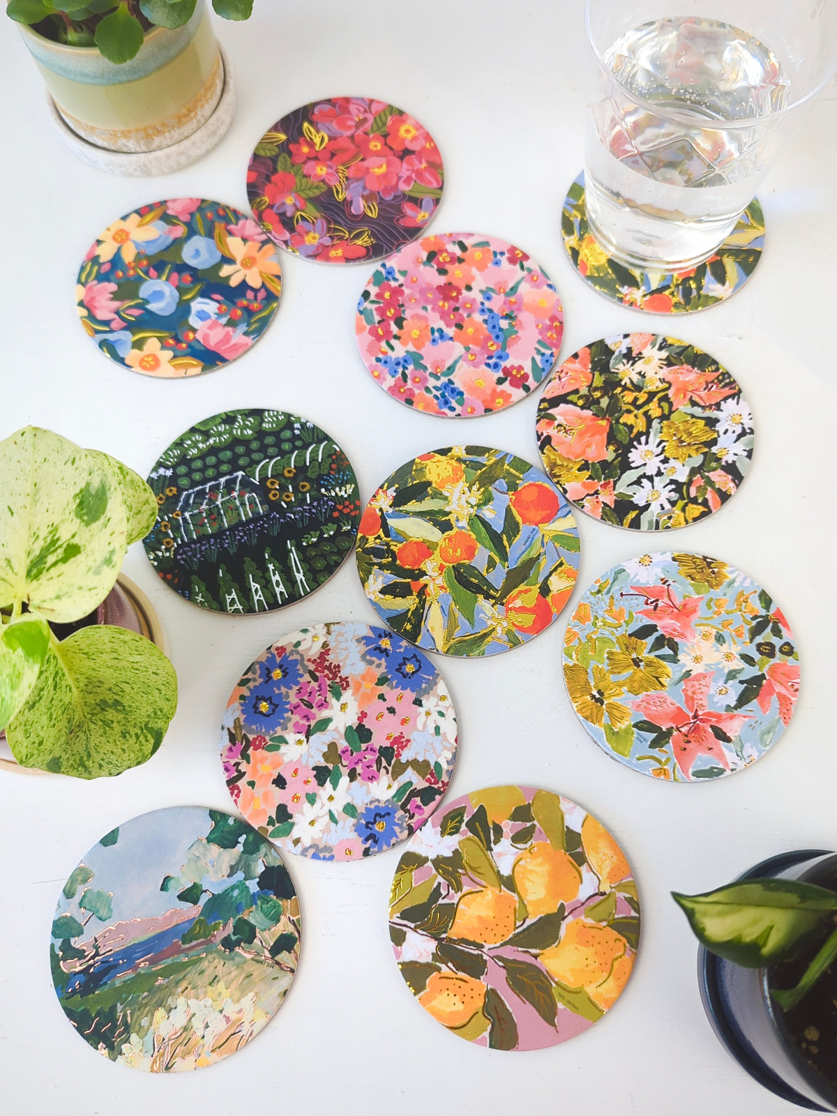 Bouquet of Coasters - Mix and Match Florals — Select Your Floral Pattern