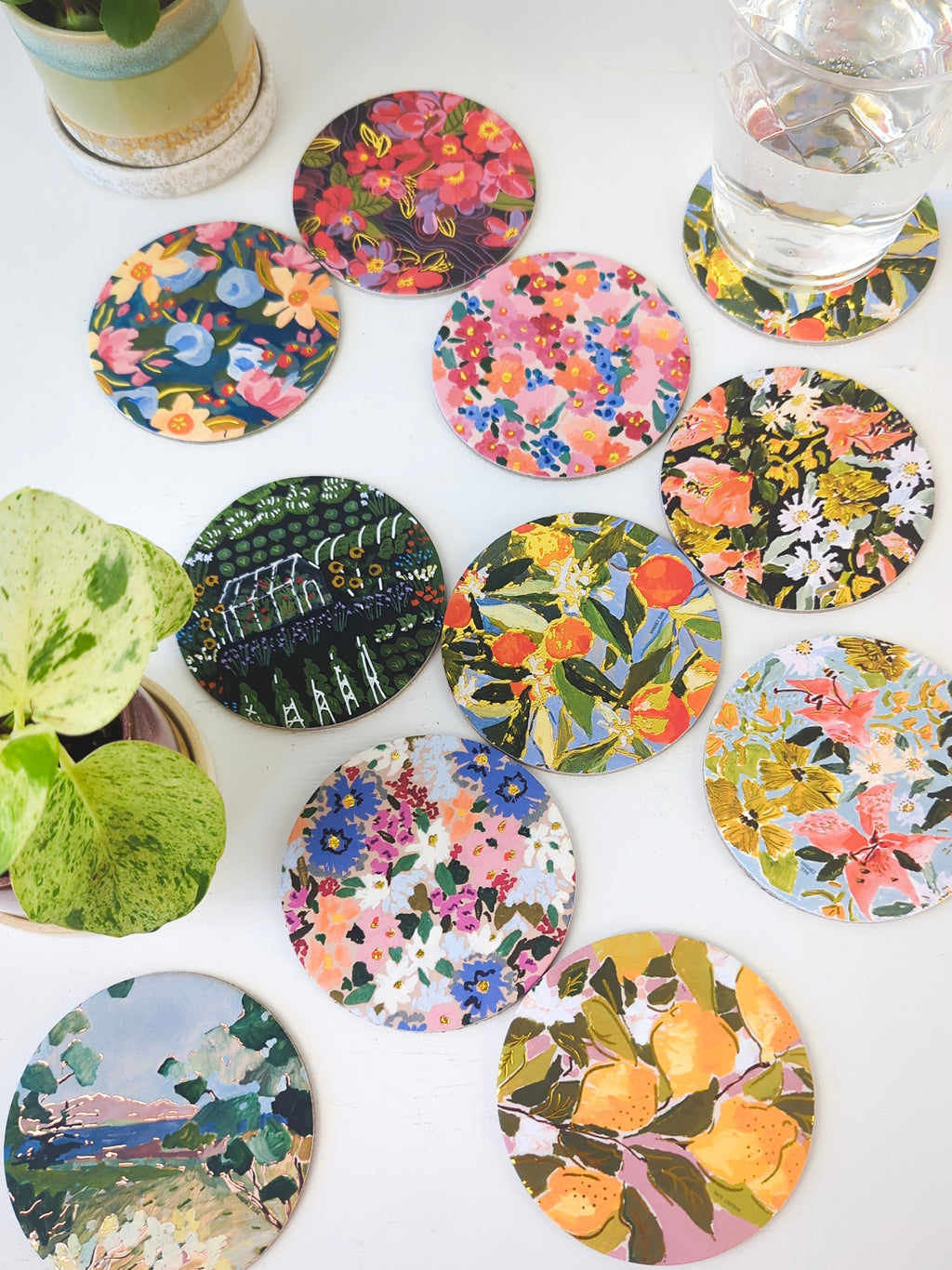 Bouquet of Coasters - Mix and Match Florals — Select Your Floral Pattern