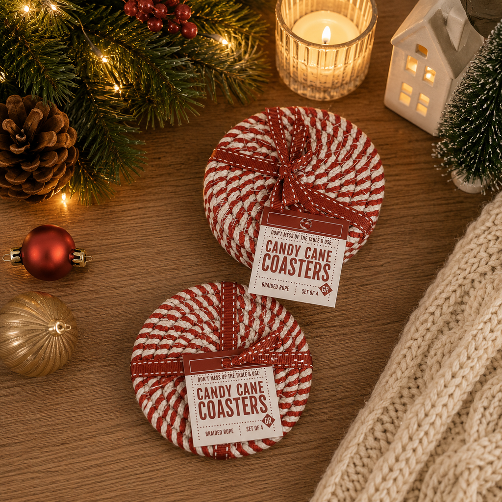 Candy Cane Coaster PRE-ORDER — Select Your Color