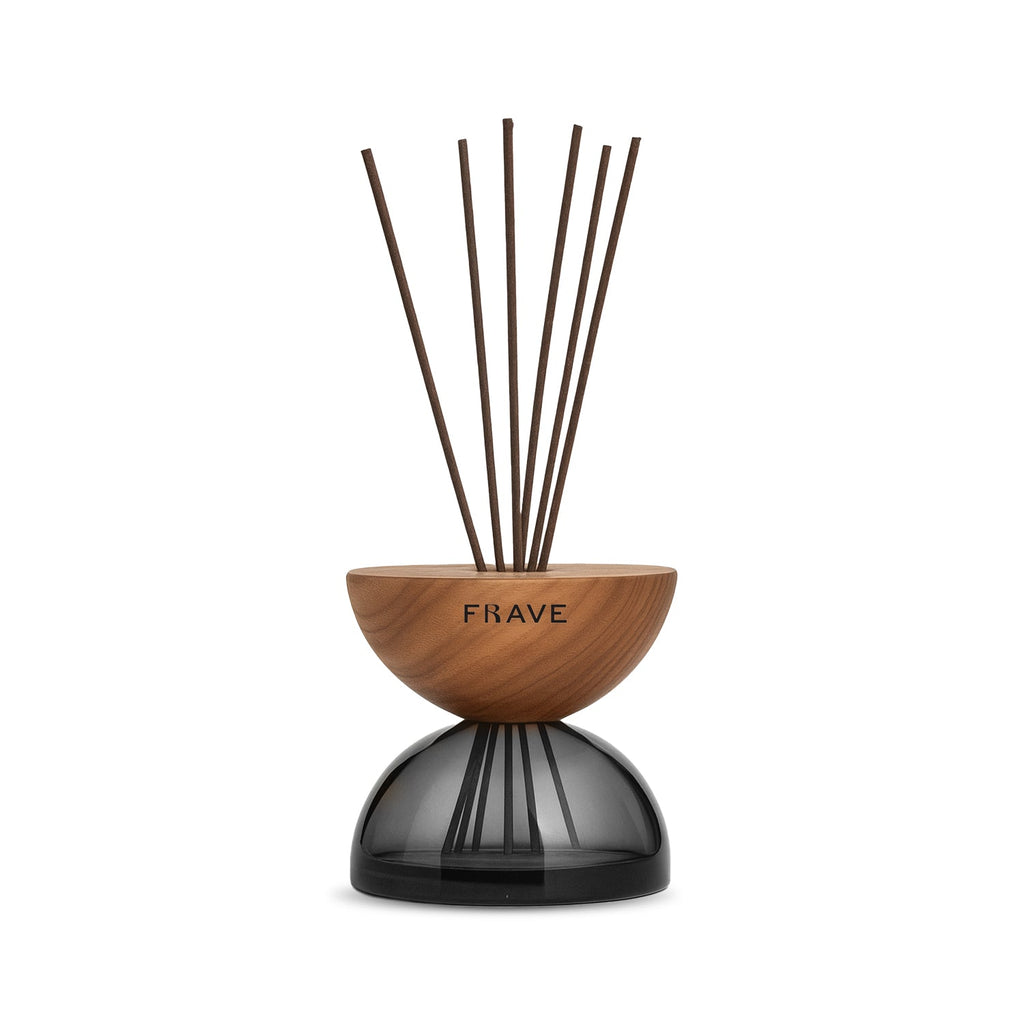 Breath Wood Smoked Glass Reed Diffuser with Aroma Oil