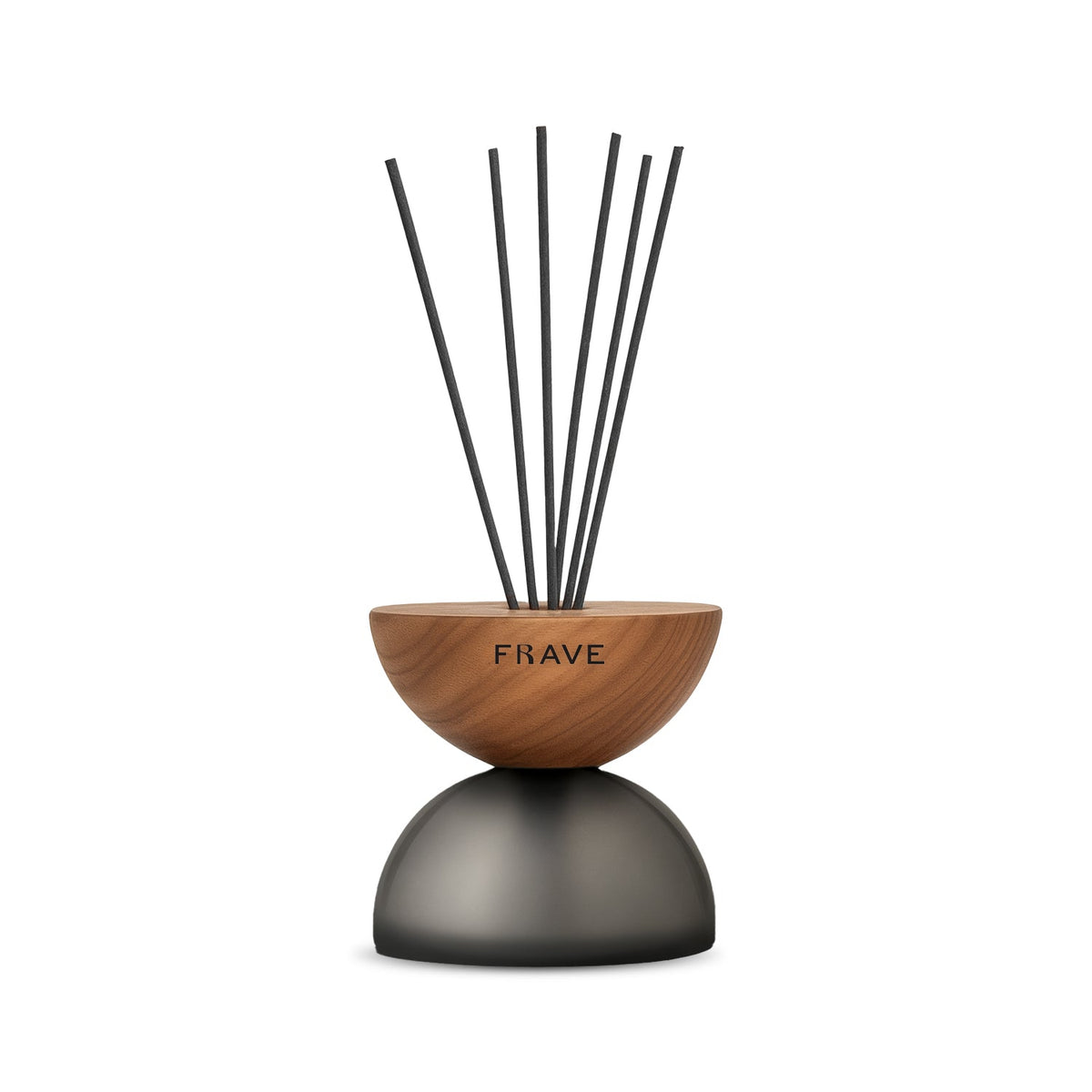 Breath Wood Frosted Glass Reed Diffuser with Aroma Oil