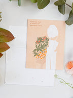 Bunch of Love - Seeded Birthday Card - Seeded Card with PLANTABLE seed paper envelope