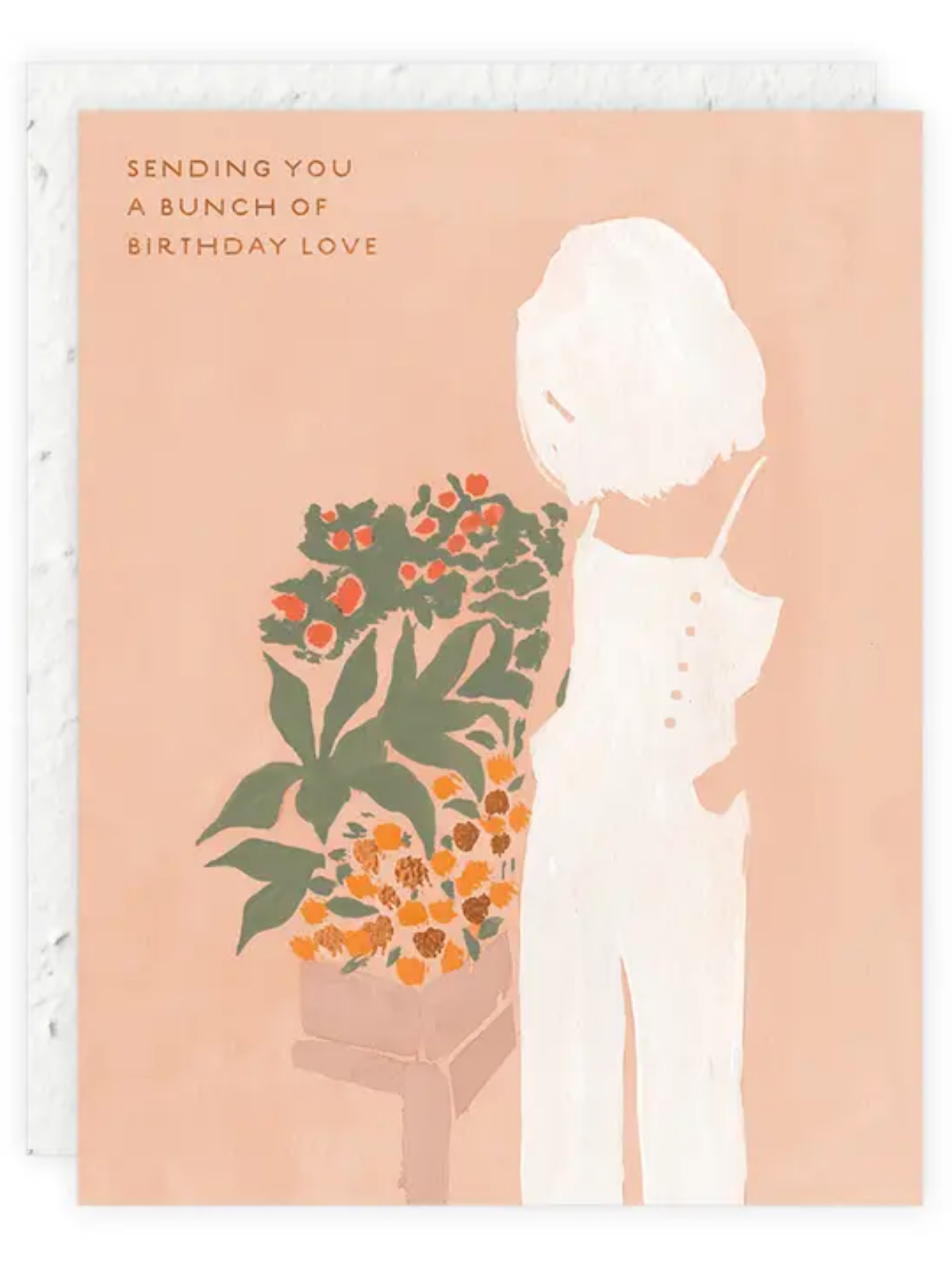 Bunch of Love - Seeded Birthday Card - Seeded Card with PLANTABLE seed paper envelope