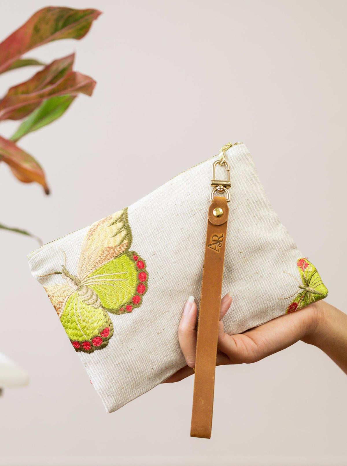 Butterfly Wristlet Purse — Select Your Size
