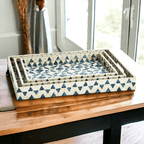 Daphne Mother of Pearl Trays — Select Your Size