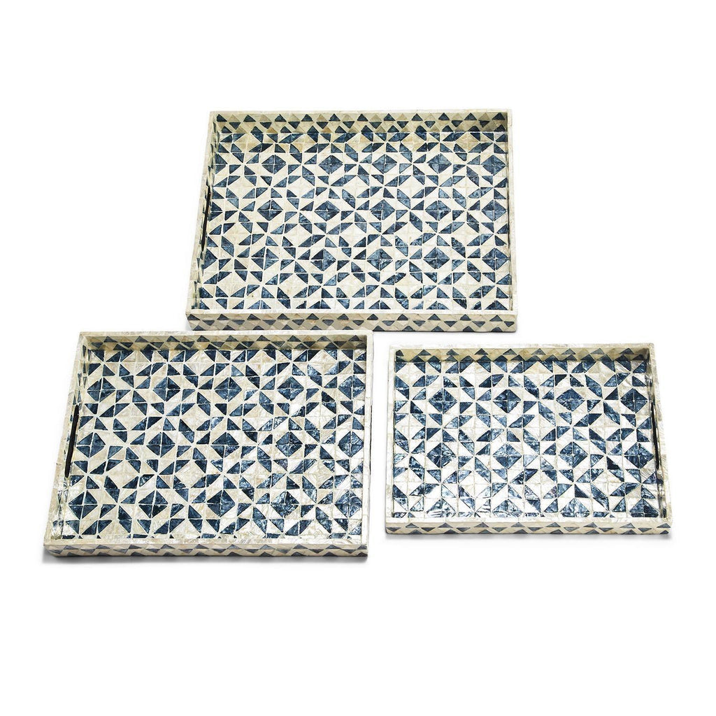 Daphne Mother of Pearl Trays — Select Your Size