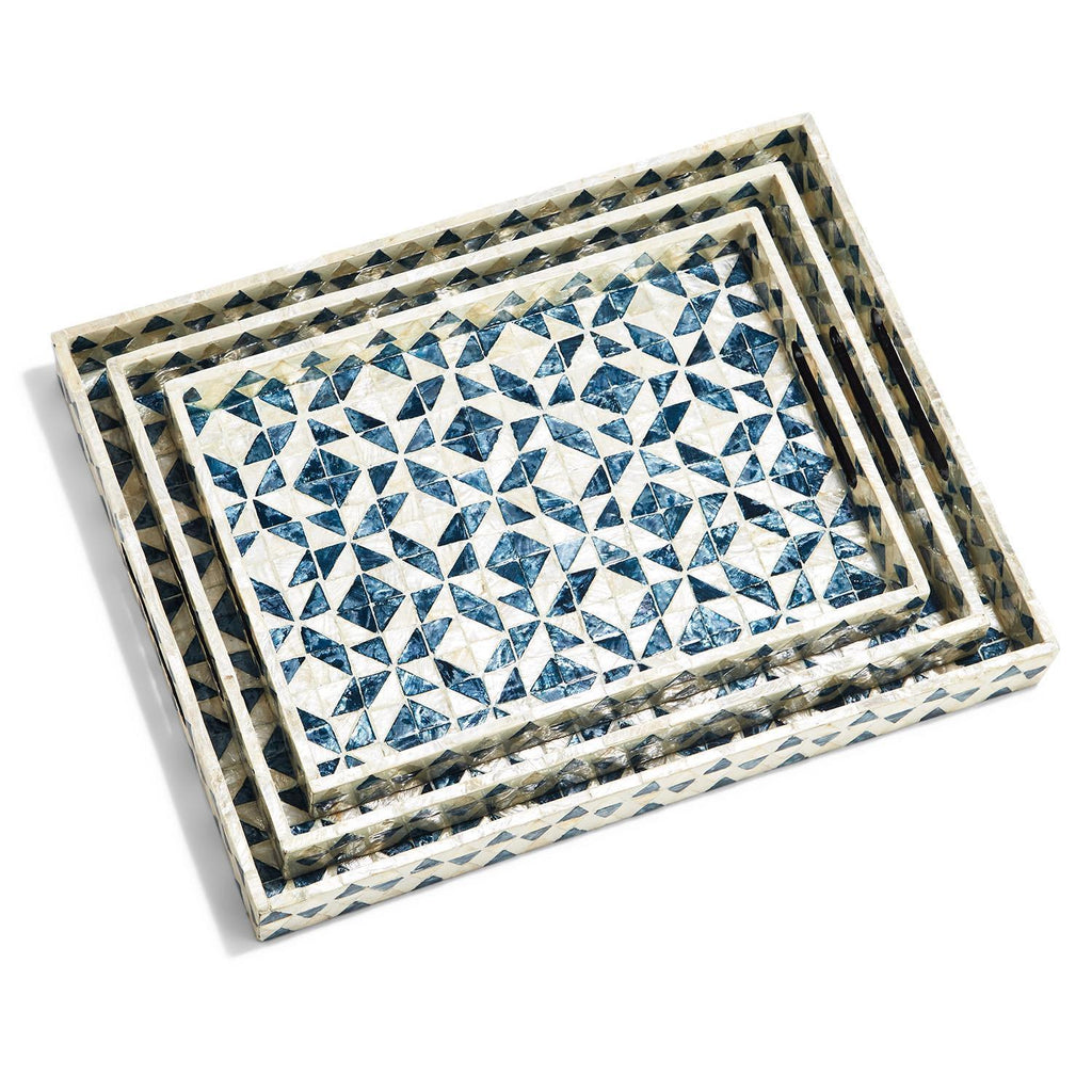 Daphne Mother of Pearl Trays — Select Your Size
