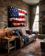 USA Flag Glass Wall Art — 4 Sizes